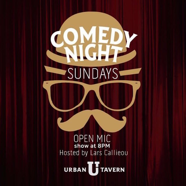 Urban Tavern Comedy Night hosted by @RyanTheShort every Sunday at 8 PM!