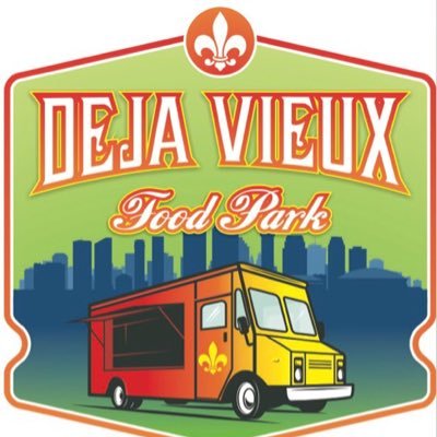 Louisiana’s first permanent food truck park! The park features a full bar & covered patio seating! follow @dejavieuxfoodpark on Facebook & Instagram🍽️