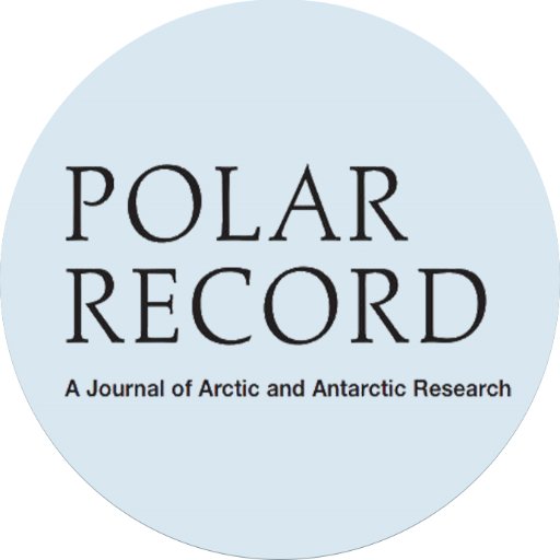 Twitter account of Polar Record. We tweet about the latest articles in #PolarRecord, and interesting news and articles relevant to the #Arctic and #Antarctic.