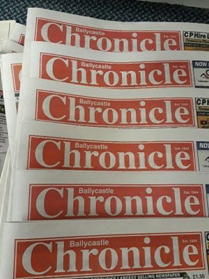 Email: ballycastle.news@thechronicle.uk.com Tel: 02870343344  or 02820761282. covering all latest news and sports from Ballycastle, Bushmills & Glens areas!