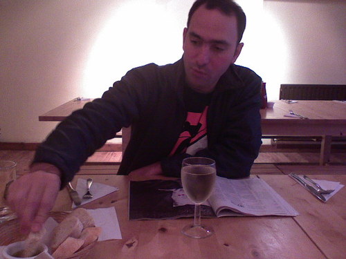 Globetrotter.  Logged-in via Digitzed interaction. (LCDs, instant messaging and the power of AV)