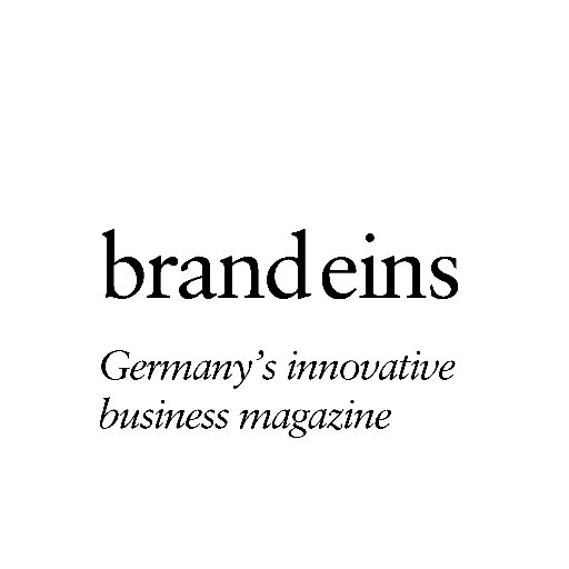 Welcome to brand eins, Germany’s innovative business magazine. Impressum: https://t.co/aQHiwgWxtn