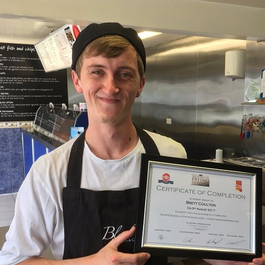 BrettnChips's profile picture. Brett Coulton - Semi-Finalist of (DYFFY) Drywite Young Fish Fryer of the Year 2018.  Frier for Blacks Chippy in Halton Lancashire.