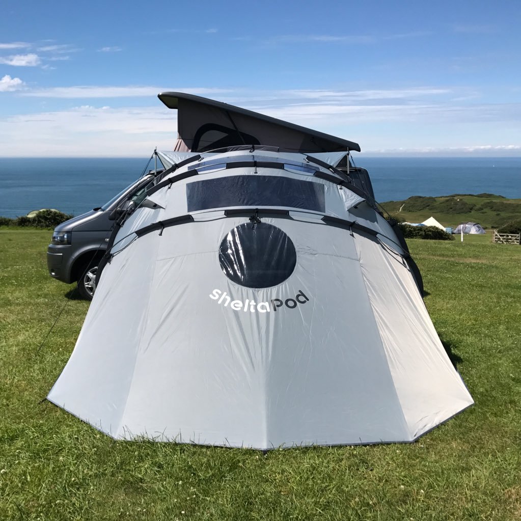 SheltaPod is a unique and versatile driveaway awning that works with any vehicle.