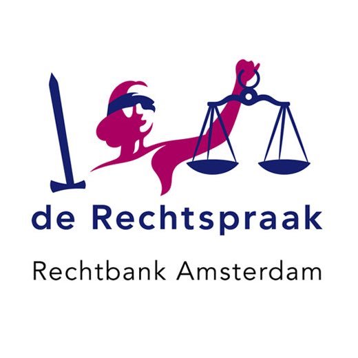 Het officiële account van de rechtbank Amsterdam.