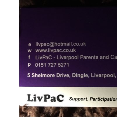 We are Liverpool Parent Carer Forum (LivPaC) for parent/Carers & families of children & young people 0-25yrs with disabilities and any additional needs