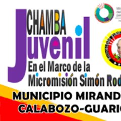 Plan de empleo Chamba Juvenil MMSR con el objetivo brindar oportunidades laborales y de estudio a jóvenes EDUCADORES venezolanos.