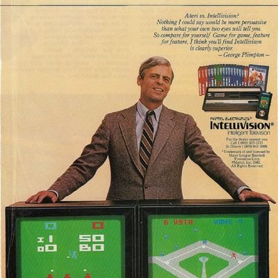 INTELLIVISION de Mattel :
Console de salon de Deuxième géné.
Proc. 16 bits General Instrument CP1610 895 khz - 371 octets de RAM 
 3 millions d'uniés de 79 à 84