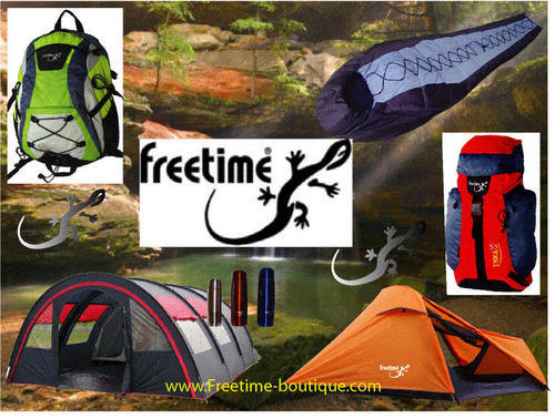 FREETIME Professionnel Randonnée ACHETEZ sur notre site PORT GRATUIT-Tente de camping,Sac à dos de randonnée,Sac de Couchage, Sac de voyage, Matériel camping.