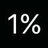 1%のアイコン