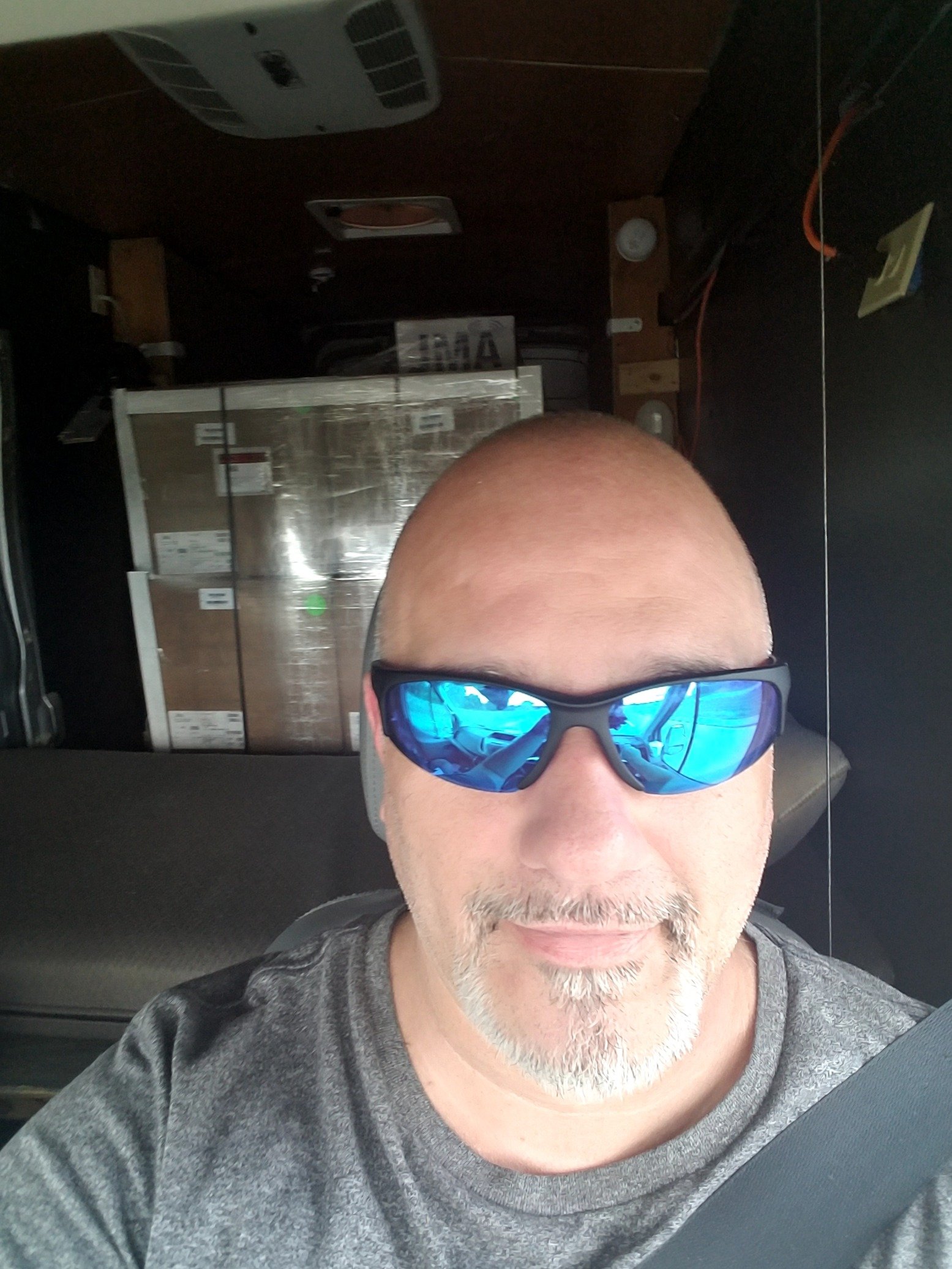 Hot shot delivery driver cross country