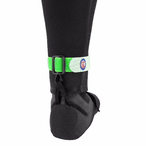 The BootieLeash™ - Wetsuit Leg Securing Device Which Prevents The Wetsuit Leg From Sliding Up And Stops Water From Blowing Up Wetsuit Leg . All Rights Reserved.