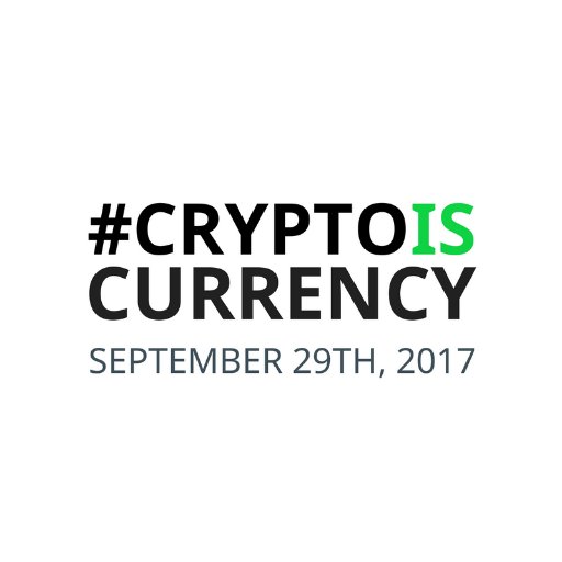 CryptoIsCurrenc's profile picture. Put your coins to work on #CRYPTOISCURRENCY Day!
This September we will work together to promote true value of crypto AS currency–because Crypto IS Currency.