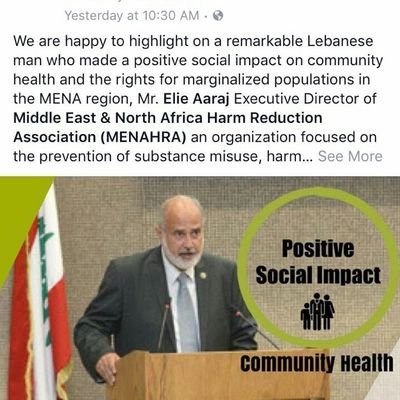 eaaraj's profile picture. Executive Director
Middle East & North Africa Harm Reduction Association (MENAHRA)
Founding President of the Order of Nurses in Lebanon 
Founder of SIDC