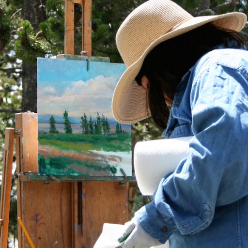 Plein Air Painter, Born Dallas, TX, lived in CA, live in Idaho. Mentor Sergei Bongart, Co-Instructed with Ovanes Berberian for 6+ yrs. Live to paint!