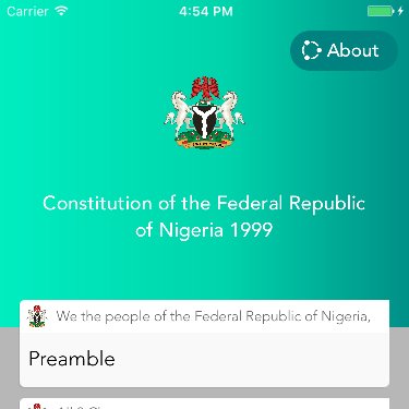 DOWNLOAD highly accessible, easy to use app version of Constitution.

A must have for every Parent and Child, Teacher and Student, and geeks.