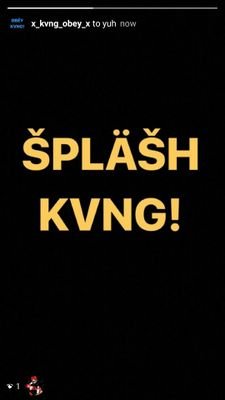 Yt:SplashKing
Insta:TheRealSplashKing