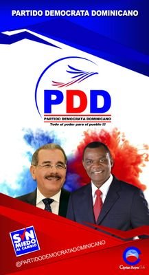 Nueva Cuenta Oficial del Partido Democrata Dominicano en la Rep. Dom. #TodoelPoderParaelPueblo
#SinMiedoAlCambio nuestro Pte. @CiprianReyes