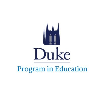 PiE_Duke's profile picture. Duke's Program in Education offers Elementary Teacher Preparation, Secondary Teacher Preparation, AIG Licensure, an MAT degree and a Minor in Education.