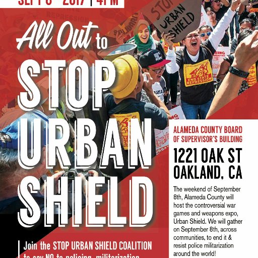 Coalition of community based organizations dedicated to fighting policing, militarization, and to end the Urban Shield weapons expo and SWAT training.