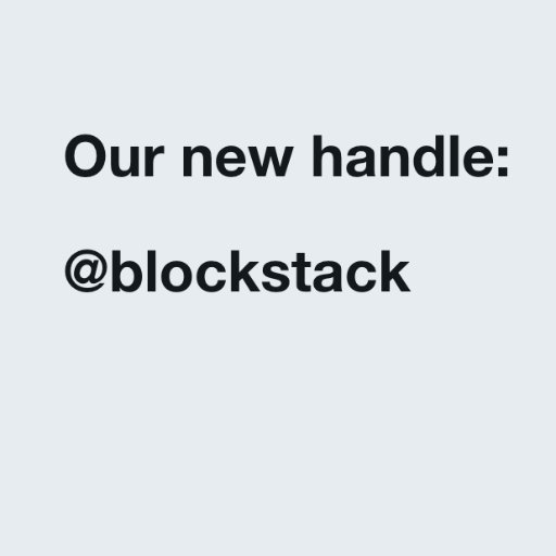 Go to @blockstack