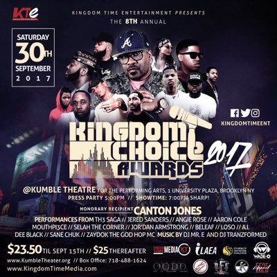 The Kingdom Choice Awards was launched in 2009 and has quickly become respected as the nations official award show for Christian Hip Hop & Urban Gospel music!