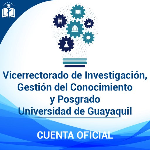 Cuenta oficial del Vicerrectorado de Investigación, Gestión del Conocimiento y Posgrado de la Universidad de Guayaquil