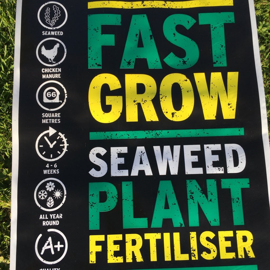 100% Natural Seaweed based fertilisers. Check us out on Facebook at Fast Grow Fertiliser.