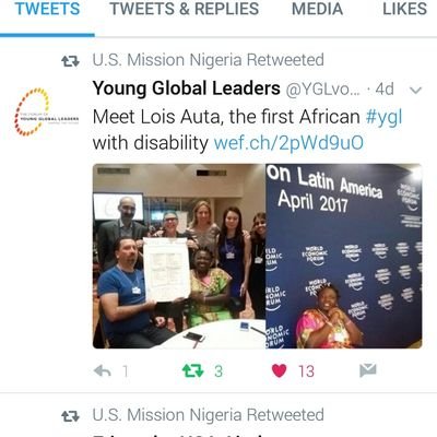 2014 Mandela Washington Fellow, Disability Advocate, Conscious Politician,  YoungGlobalLeader @wef Ashoka Changemaker Scholar and Daughter of God.