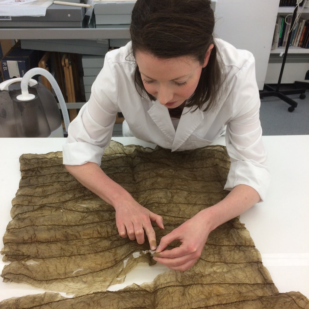 textile conservation intern at the Bowes Museum