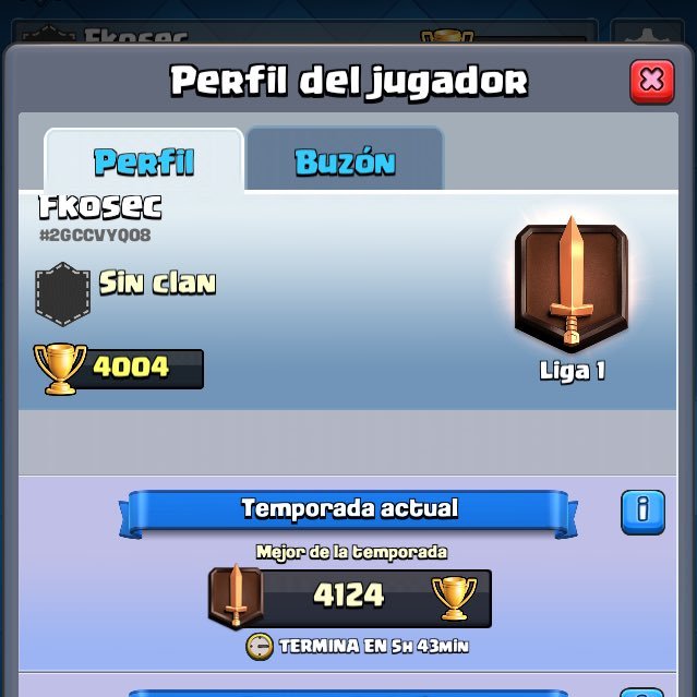 Jugador clash royale