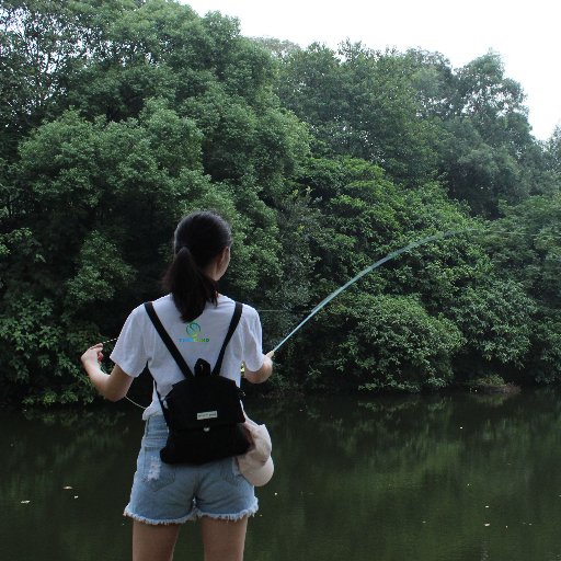 Ella flyfishing