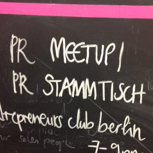 PRler aus Berliner Startups diskutieren, treffen, vernetzen sich Hier twittern: @la_niccha @gina_cimiotti @ulrikegrandi @jsteinforth