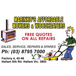 MarinkosMowers's profile picture. Affordable Mowers and Woodheaters in South Hallam