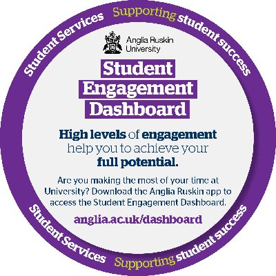 Achieve your full potential. Download the Anglia Ruskin app to access the Student Engagement Dashboard. https://t.co/QxScMpGLJ8