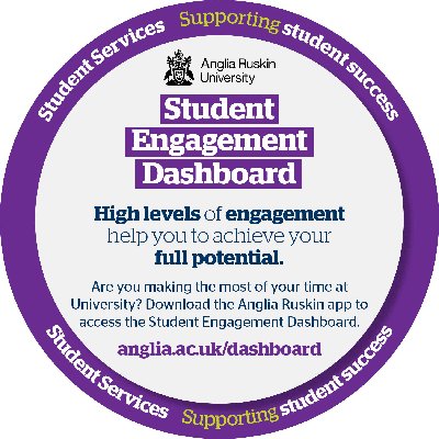 Achieve your full potential. Download the Anglia Ruskin app to access the Student Engagement Dashboard.  https://t.co/QxScMpGLJ8