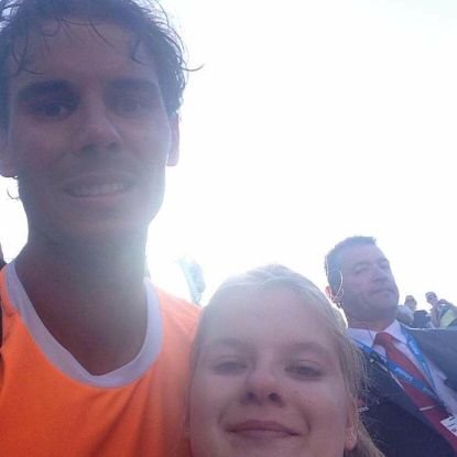 23/4/15 the day I met the love of my life @RafaelNadal. Never known happiness like it , thank you Rafa for the best day of my life . I will love you always xx