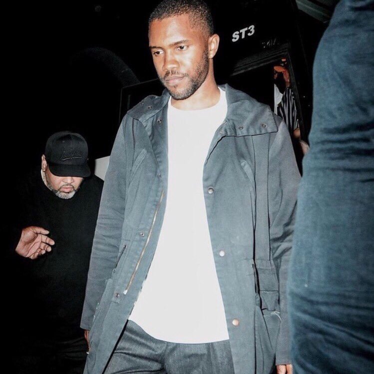 posting lyrics and snippets of various frank ocean songs