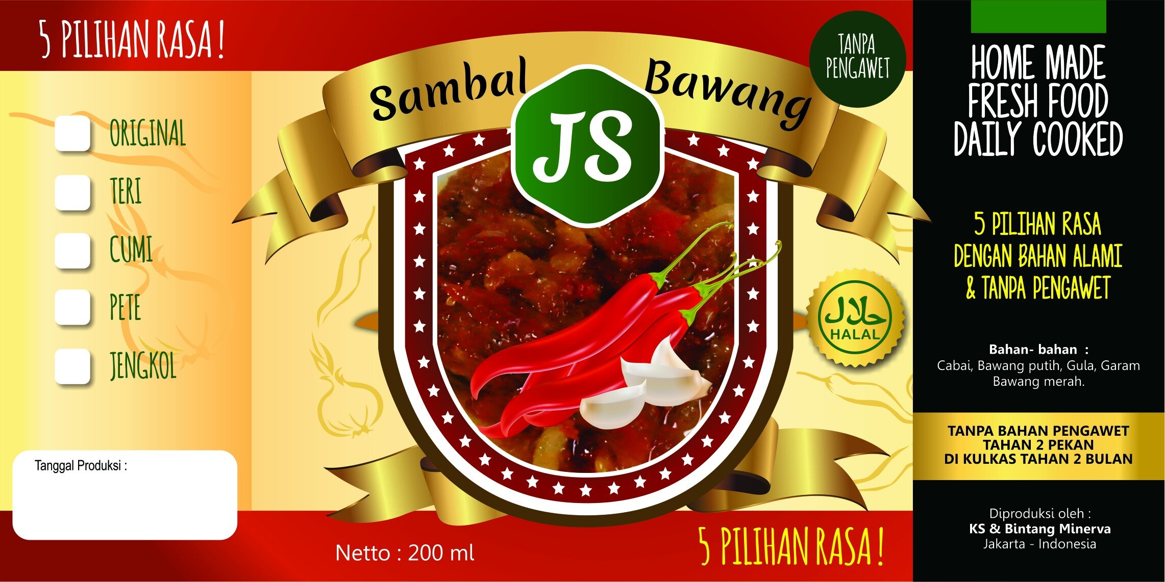 sambaljs's profile picture. Original•Teri•Cumi•Jengkol•Pete | ☎/WA: 0858.9234.3331 | IG: sambaljs | FP: Sambal Bawang JS