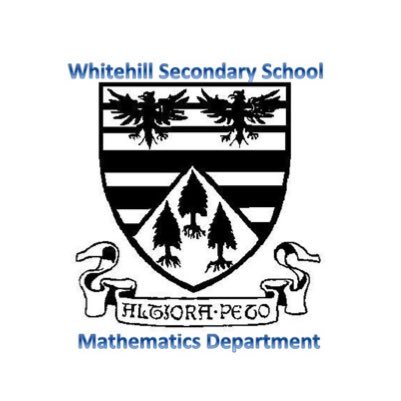 We are Whitehill Secondary School Mathematics Department. We are dedicated to sparking the imaginations of young people and showing them the wonders of numbers!