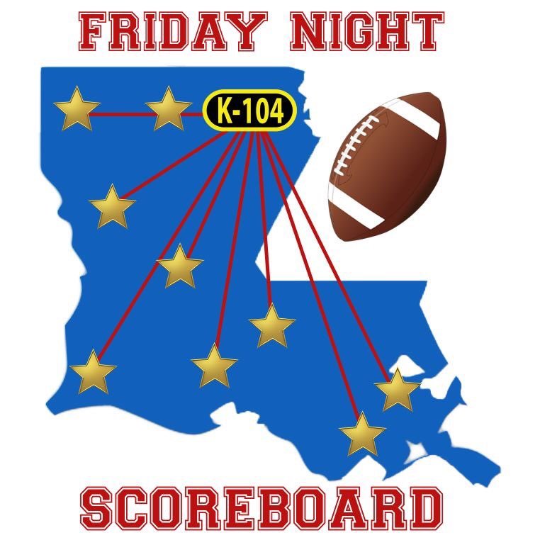 Join Gene Ponti, Joey Pender, Ross Downs and Clay Parker on K104 from 8-11 for Friday night high school football scores, interviews and more in north Louisiana.