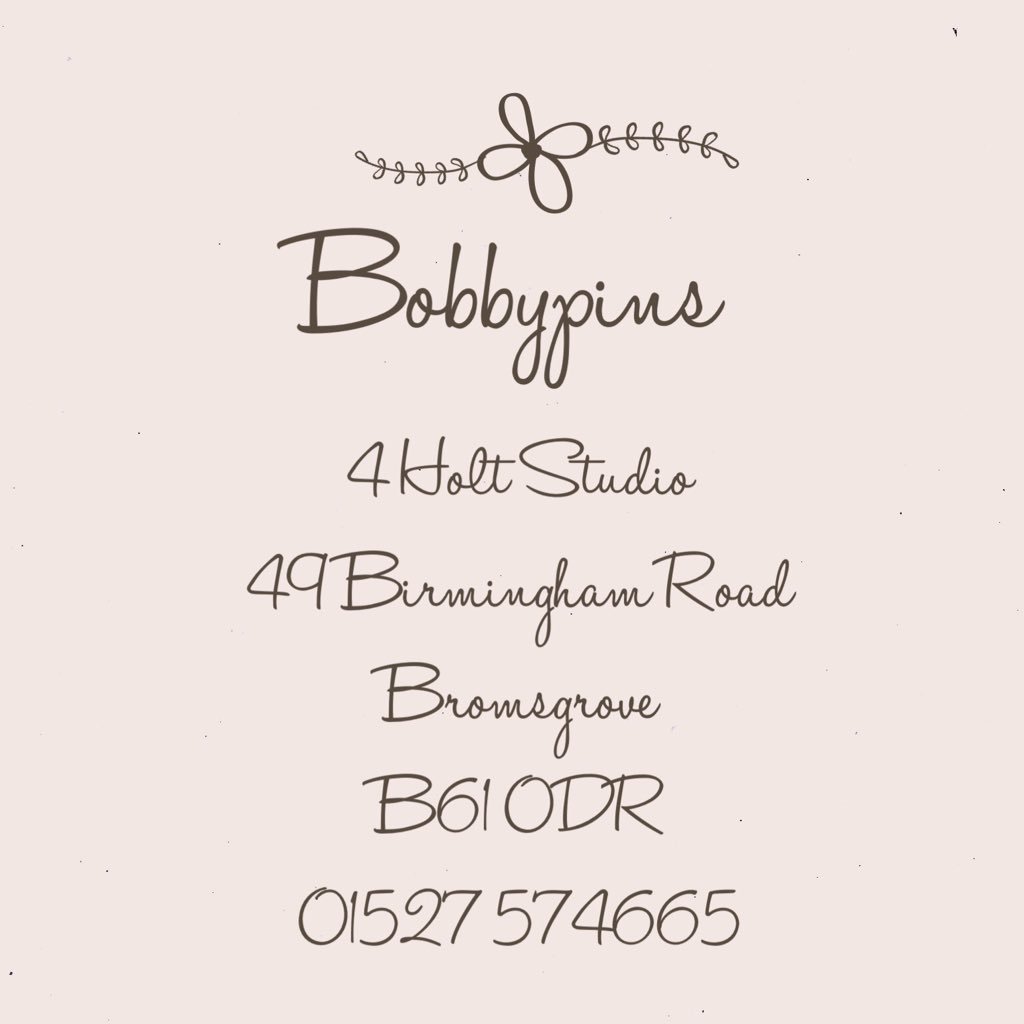 Quaint salon offering Hair styling and specialising in wedding and occasional hair. part of the @byjodie team 💕 01527 574665/ 07753347995