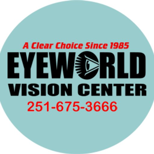 Welcome to Eyeworld Vision Center, A Clear Choice Since 1985. Full service optical in Saraland, Al. Eye Examinations, glasses, contacts. Same Day Service!