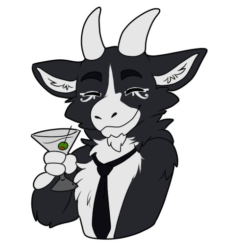 Old and wise (HAH!) daddy goat Baphomet furry creature  :3