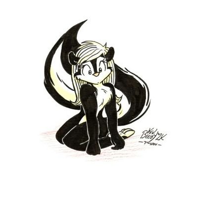 {Being a skunk isnt bad} Mary's best friend.