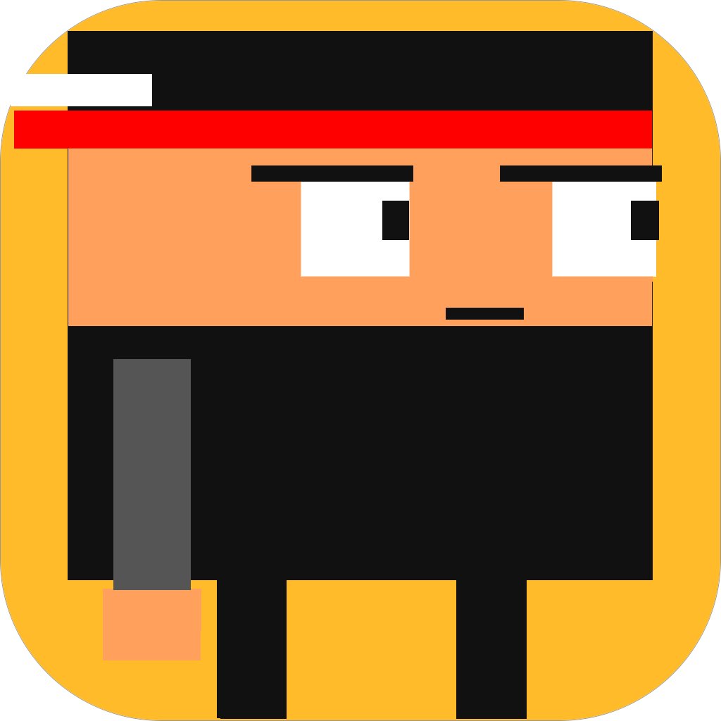 Double Tap Ninja, A double ninja game by indie studio Cracked Egg Games @crackedegggames, maker of Super Jelly Troopers & Surround It Available on the App Store