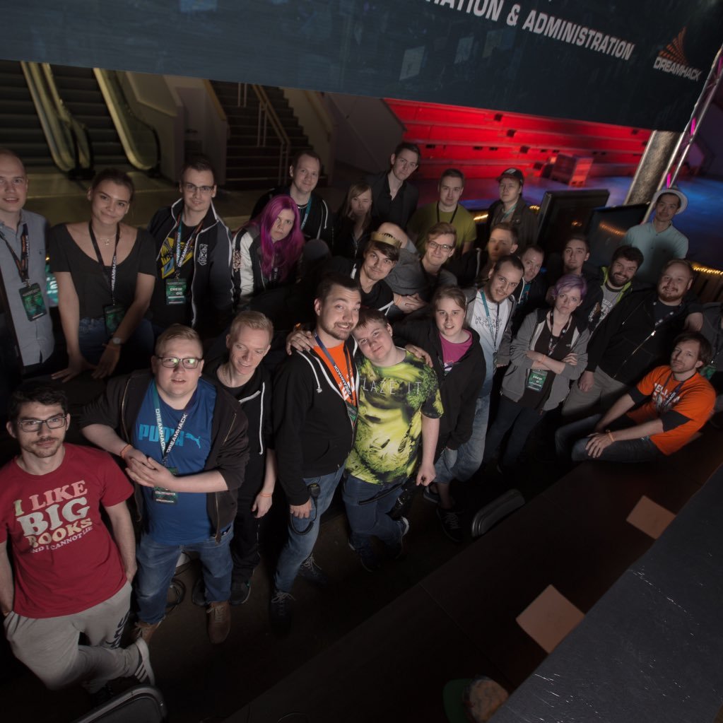 We are the team that builds the e-sports area @dreamhack in Jönköping. Here you will be able to follow the building and what happens during the event.