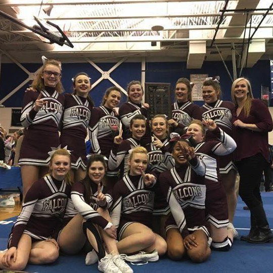 FHSFalconCheer's profile picture. Football, basketball and competition cheerleading.