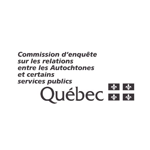 Commission d’enquête sur les relations entre les Autochtones et certains services publics au Qc. Pour annonces et communiqués seulement. Non surveillé 24/7.