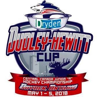 The City of Dryden and Dryden GM Ice Dogs will be the hosts of the 2018 Dudley Hewitt Cup, Central Canada Junior A Hockey Championship